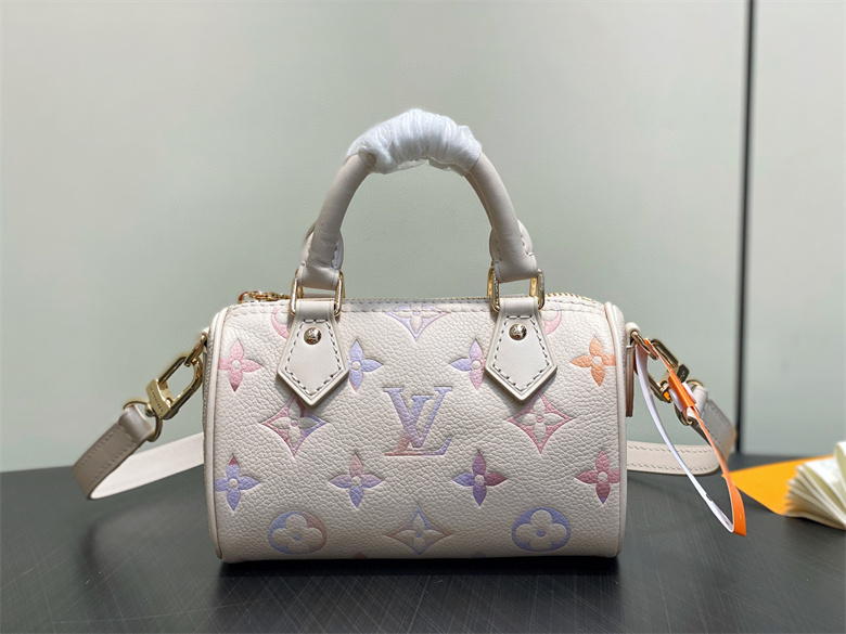 Dreamy Lavender Watercolor Gradient Mini Barrel Crossbody Bag