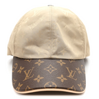 Beige Contrast Brim Baseball Cap