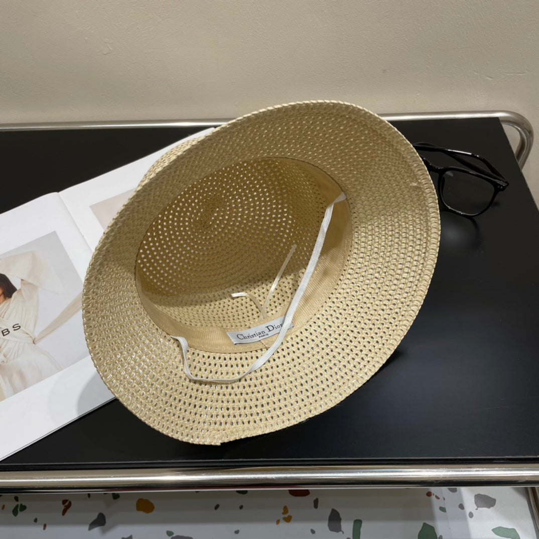 Luxury ClassicVintage Straw Sun Hat for Women
