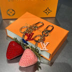 Luxury Lollipop Monogram Bag Charm Keychain