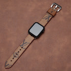 Leather Monogram Apple Watch Bands