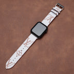 Leather Monogram Apple Watch Bands