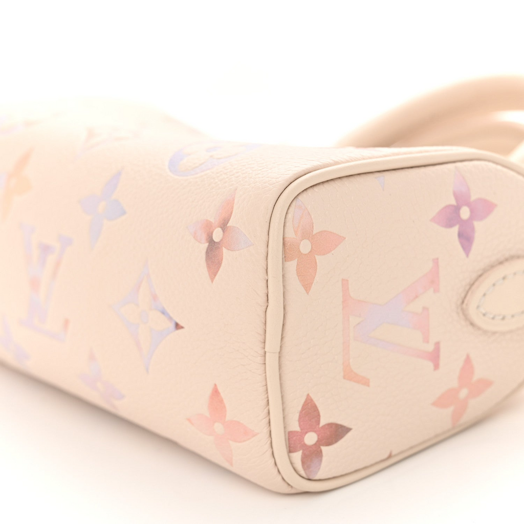 Dreamy Lavender Aquarel Gradient Mini Barrel Crossbody taske