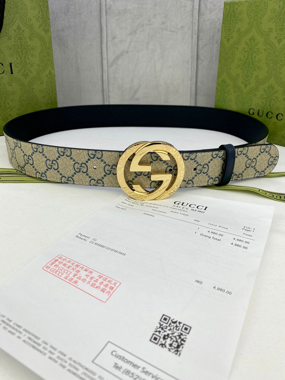 GG Classic Herren Gürtel Gold Buckle & Silber Buckle – Produktansicht 8