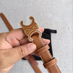 AC レディース レザー ベルト トリオンフ バックル