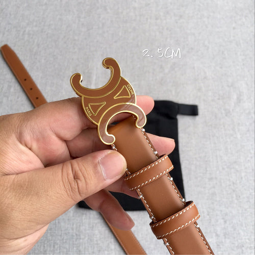 AC Women‘s Leather Belt Triomphe Buckle