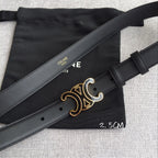 AC Women‘s Leather Belt Triomphe Buckl