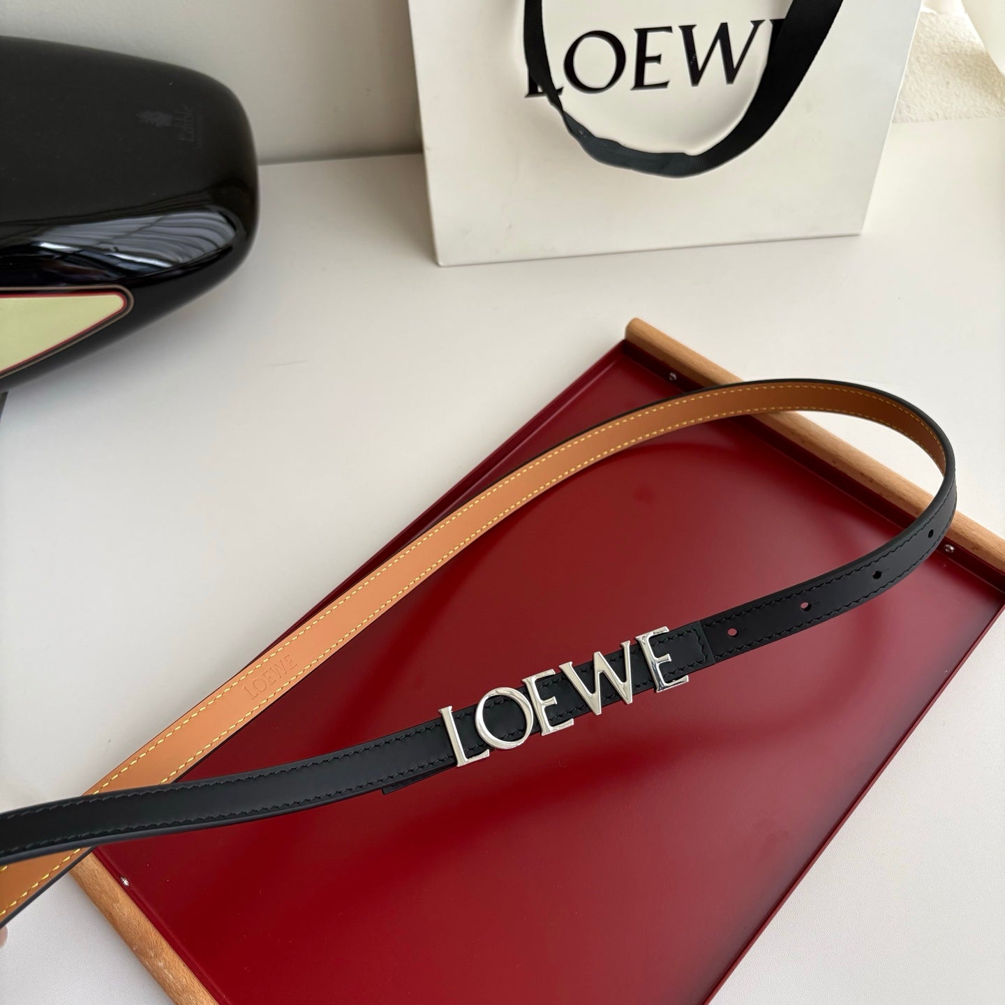 Luxury Women’s Leather Belt Anagram Buckle Classic Dress Waist Belt for Jeans Trousers Coat Casual Formal
