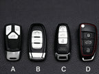 Top Grain Leather Audi Key Case