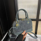 Vintage Denim Mini Dome Bag, Handbag & Crossbody Bag