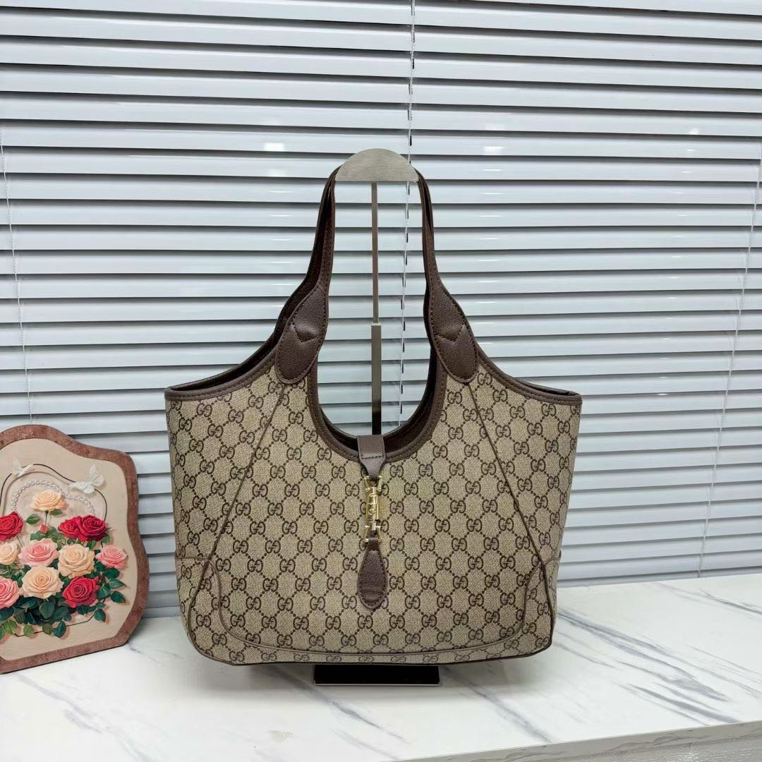 Luxury Vintage Large Capacity Tote Bag, Commuter Shoulder Bag