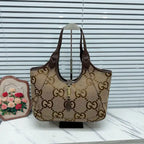 Luxury Vintage Large Capacity Tote Bag, Commuter Shoulder Bag