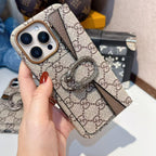 Premium Classic Canvas Card Holder iPhone Case