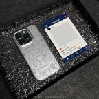 Silver Embossed Cross iPhone Case