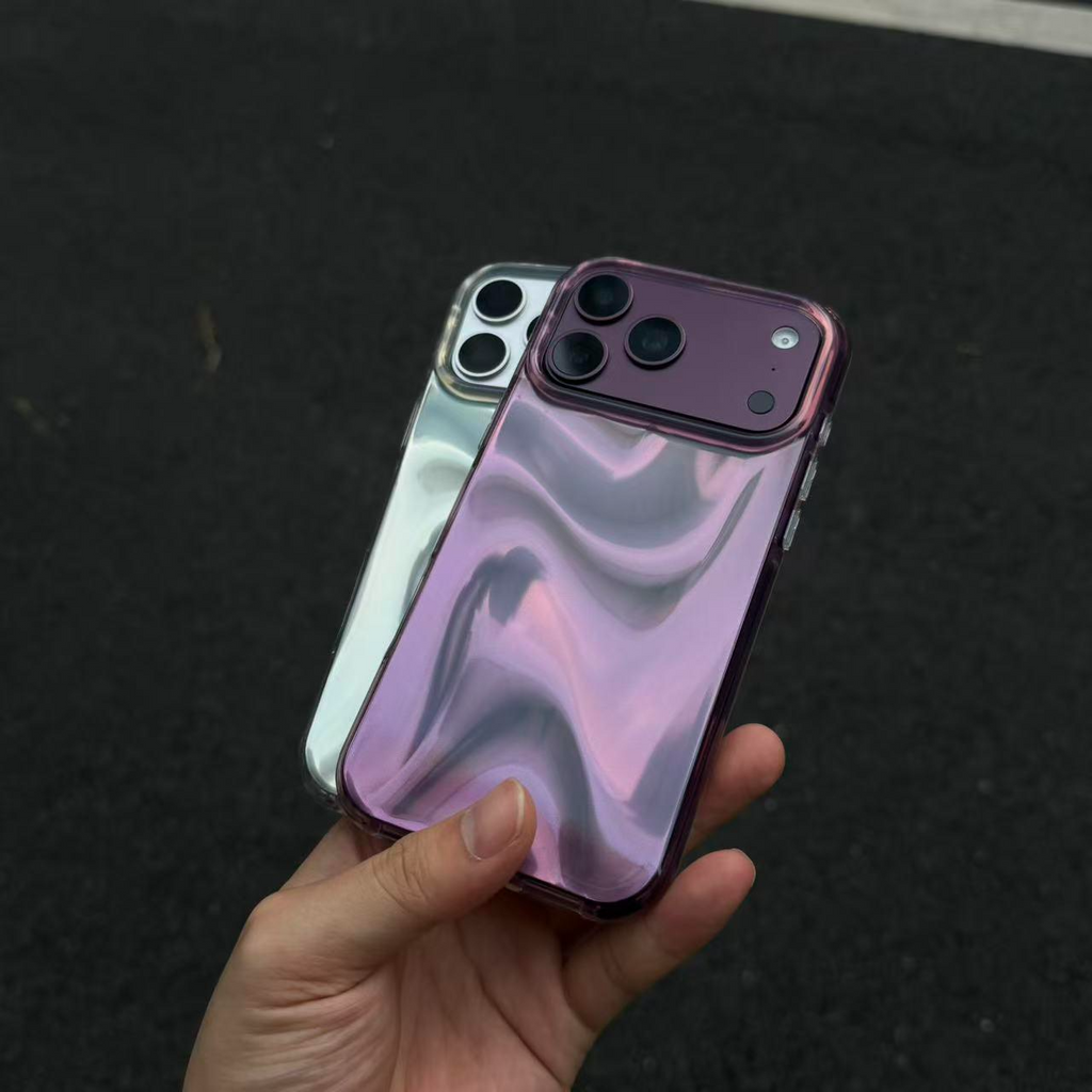 Blank metallisk iPhone-cover | Slank reflekterende finish