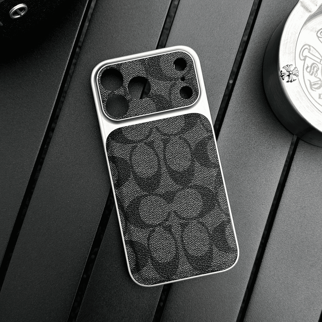 Luxury Pattern Leather Phone Case With Shockproof Edges