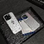 Silver Embossed Cross iPhone Case