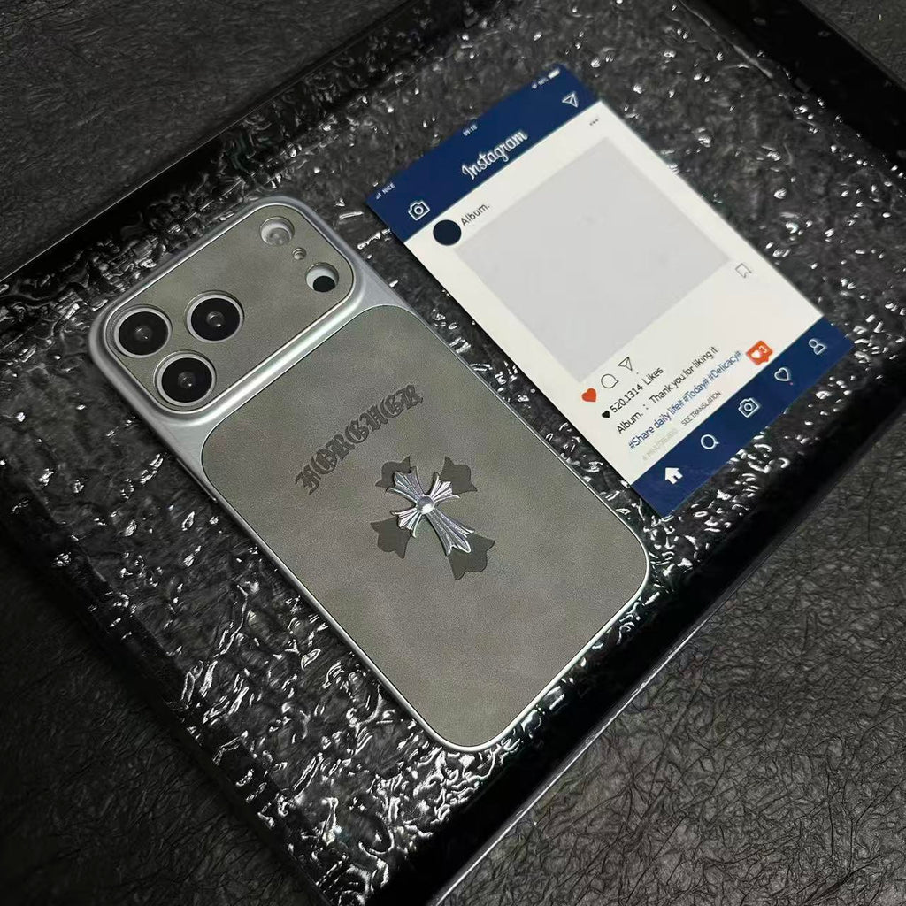 Chrome Hearts 十字皮革 iPhone 手機殼