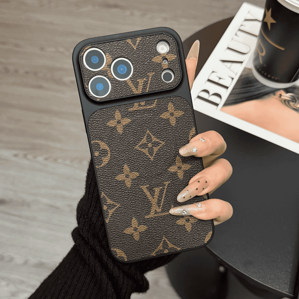 MagSafe klasszikus monogram bőr iPhone tok