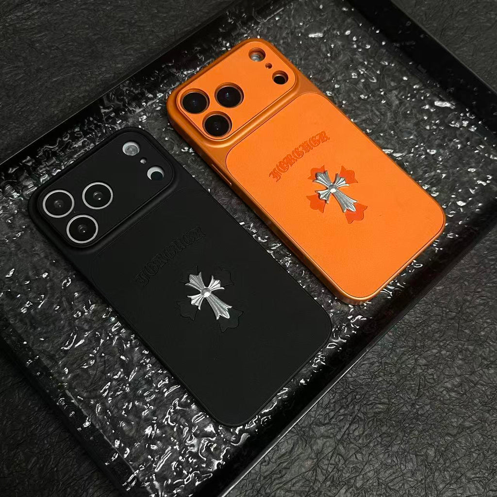 Chrome Hearts 十字皮革 iPhone 手機殼