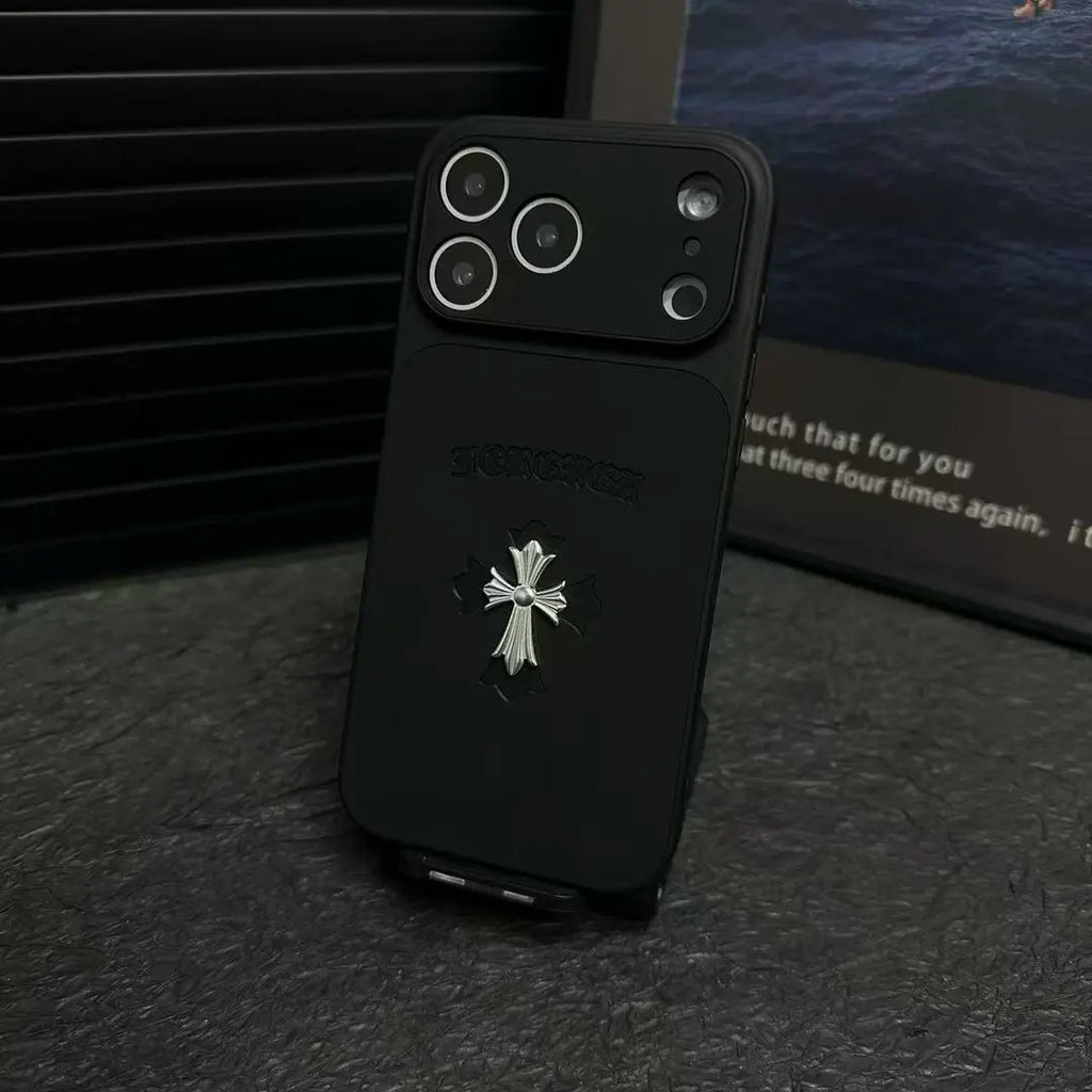 Chrome Hearts 十字皮革 iPhone 手機殼