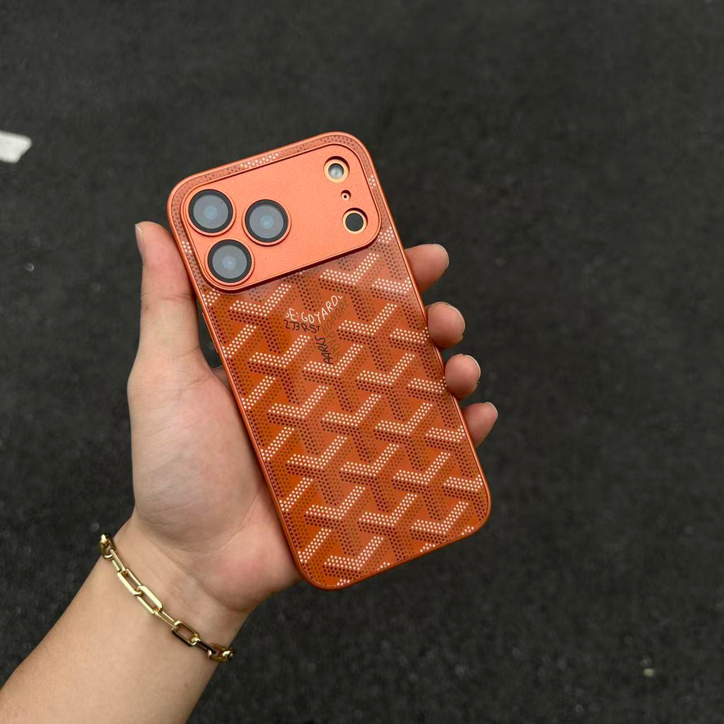 G-Y luxe geometrisch monogram iPhone-hoesje
