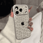 Leopard Print Glitter pouzdro na telefon — Jiskřivá ochrana s elegantním designem