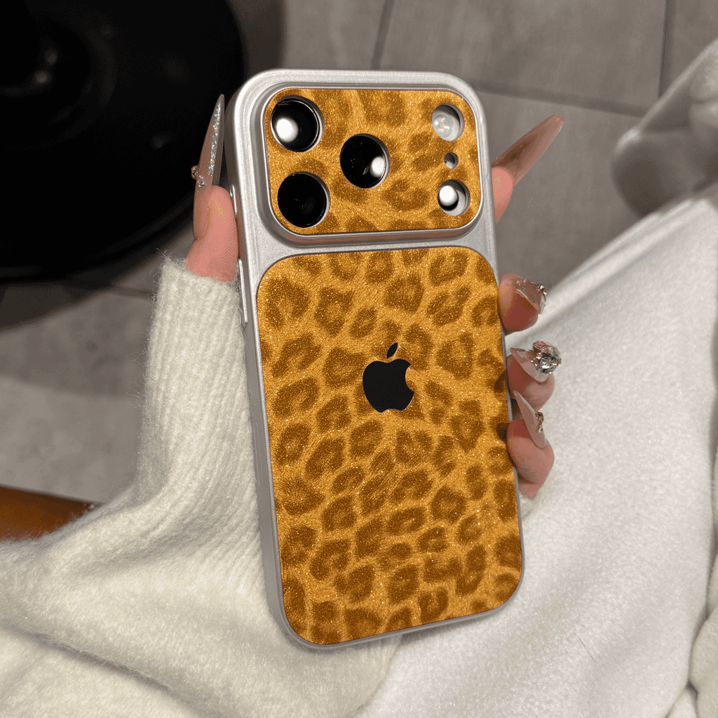 Leopard Print Glitter Phone Case — Sparkling Protection with Sleek Design