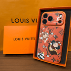Luxus többszínű monogramos iPhone tok