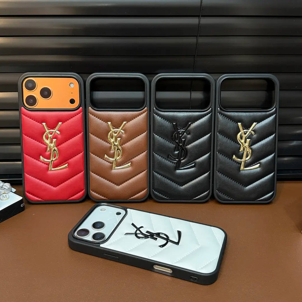 Luxus steppelt bőr iPhone-tok — Ütésálló vékony védőburkolat