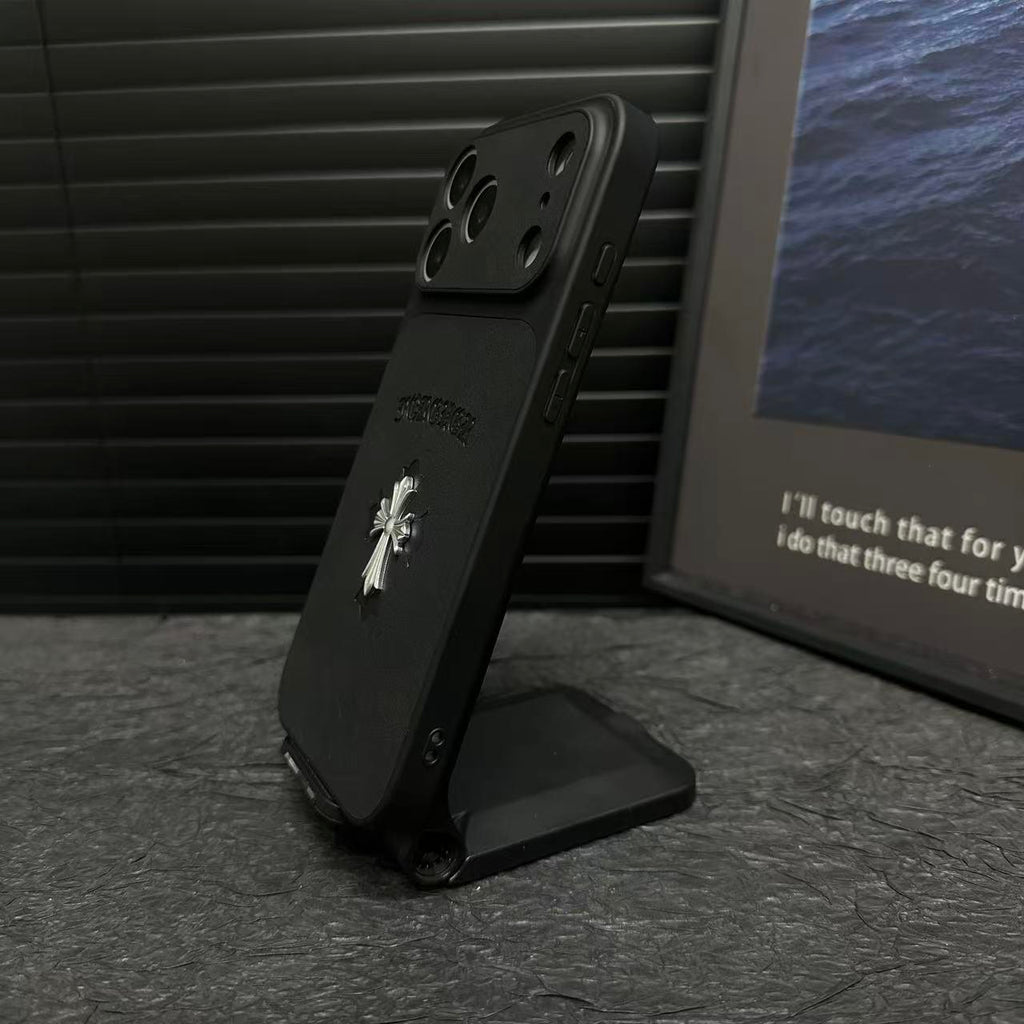 Chrome Hearts 十字皮革 iPhone 手機殼