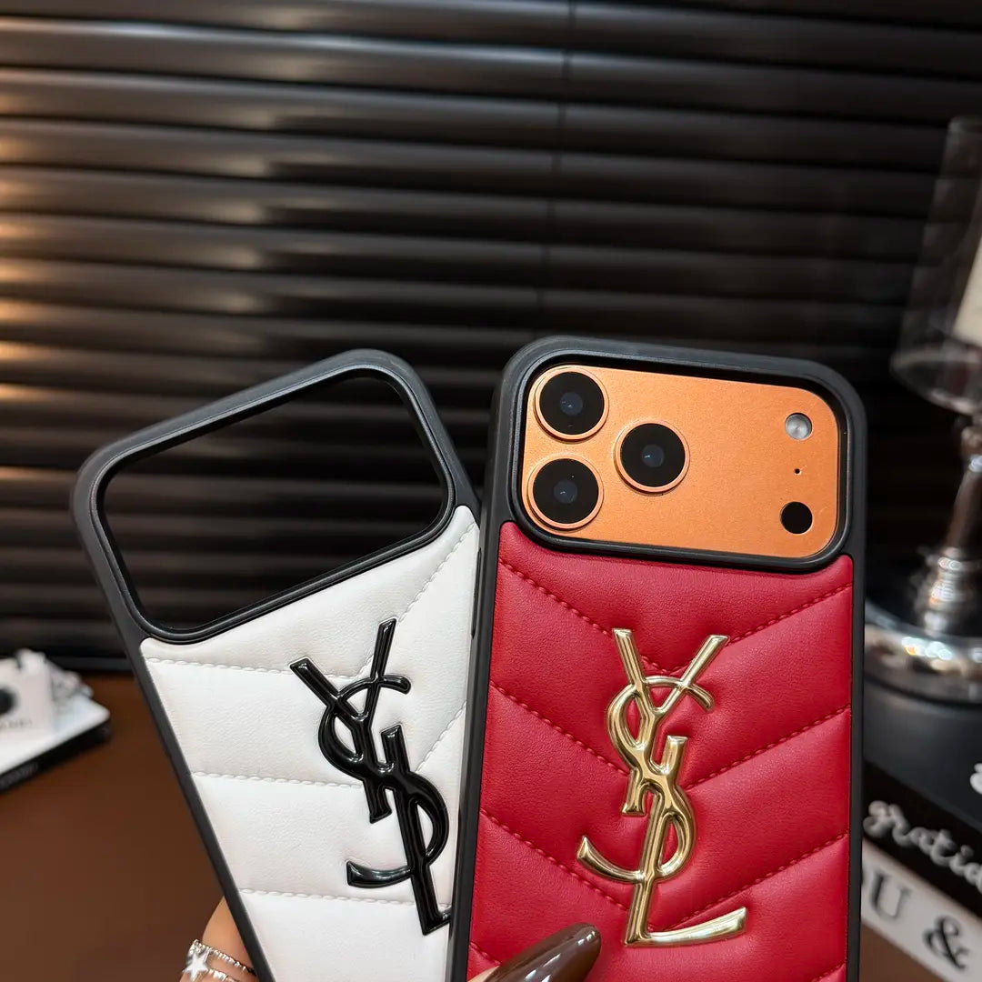 Luxus steppelt bőr iPhone-tok — Ütésálló vékony védőburkolat