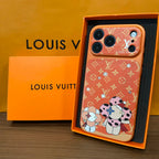 Luxus többszínű monogramos iPhone tok