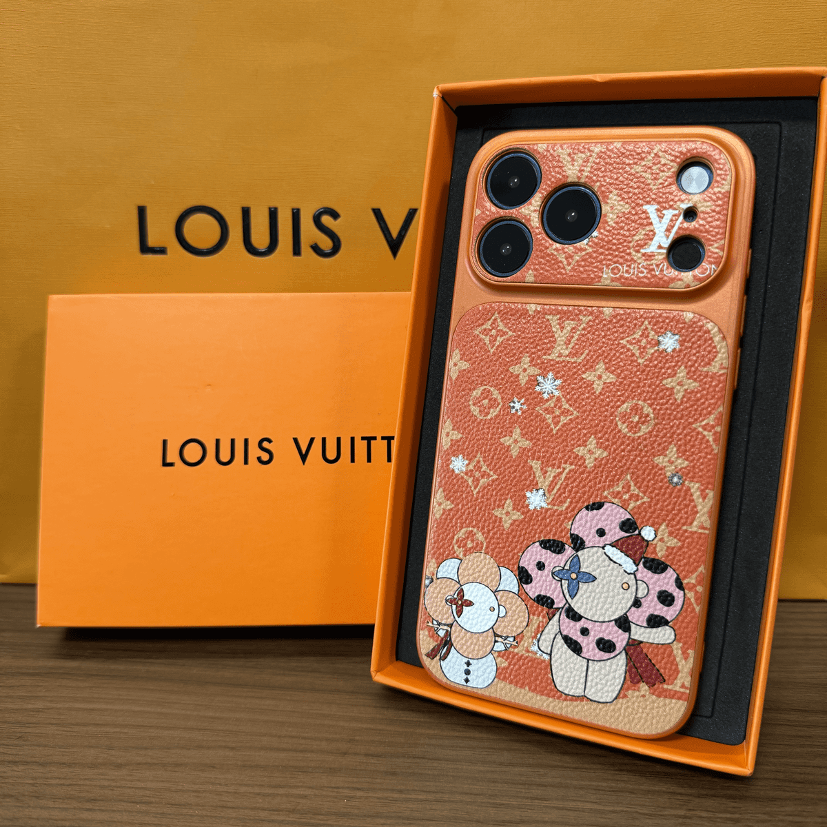 Luxus többszínű monogramos iPhone tok