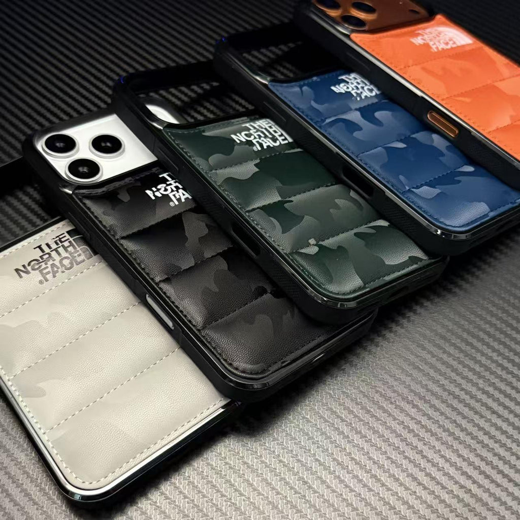 Étui de protection pour iPhone de style Puffer absorbant les chocs