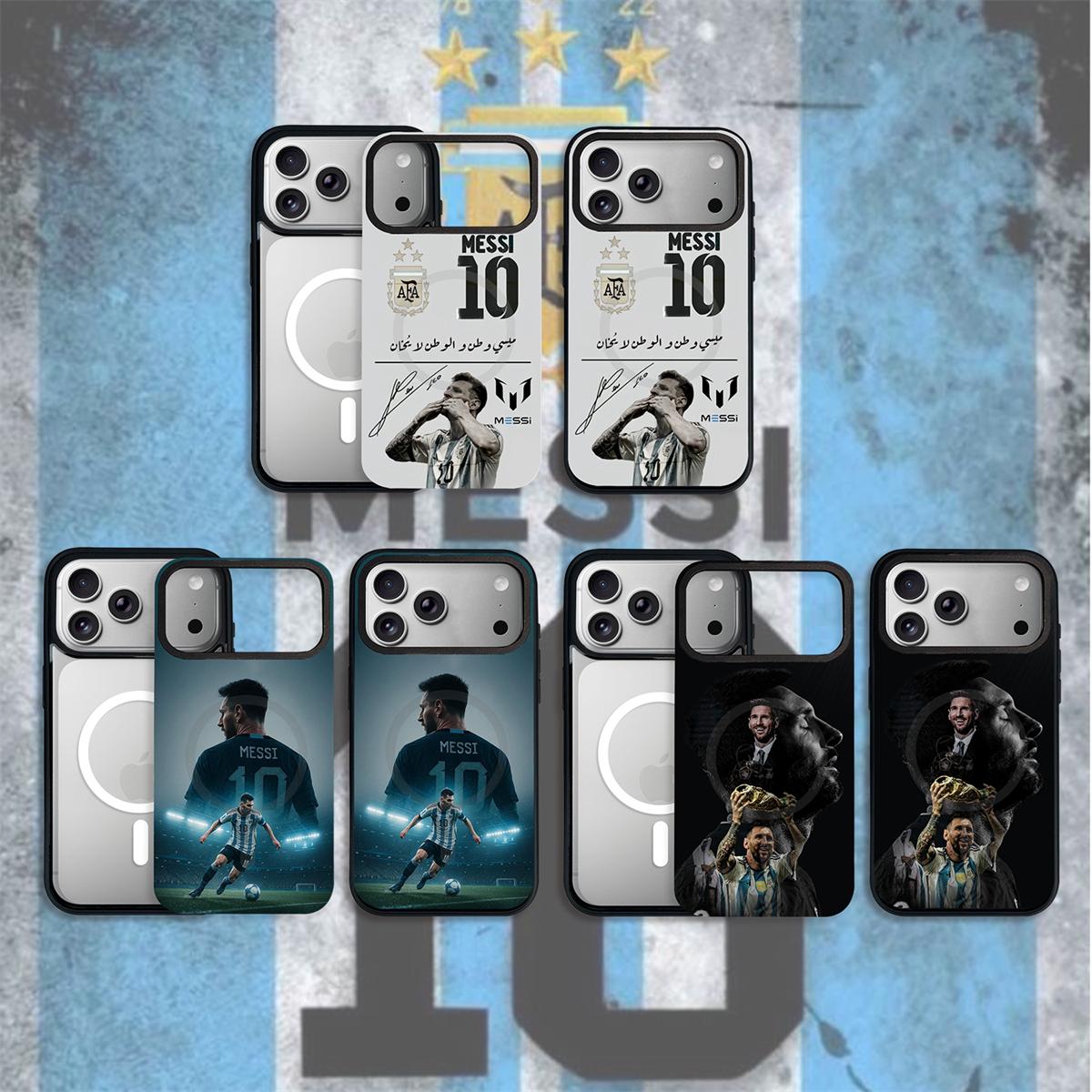 Football Legends Magnetic Phone Case – Shockproof Soft TPU with Interchangeable Back