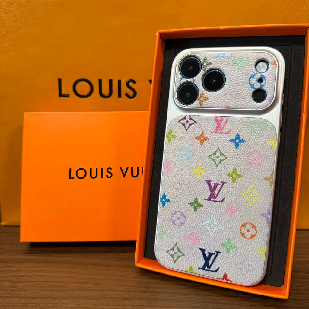 Luxus többszínű monogramos iPhone tok