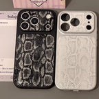 Luxus kígyóbőr textúrájú iPhone tok