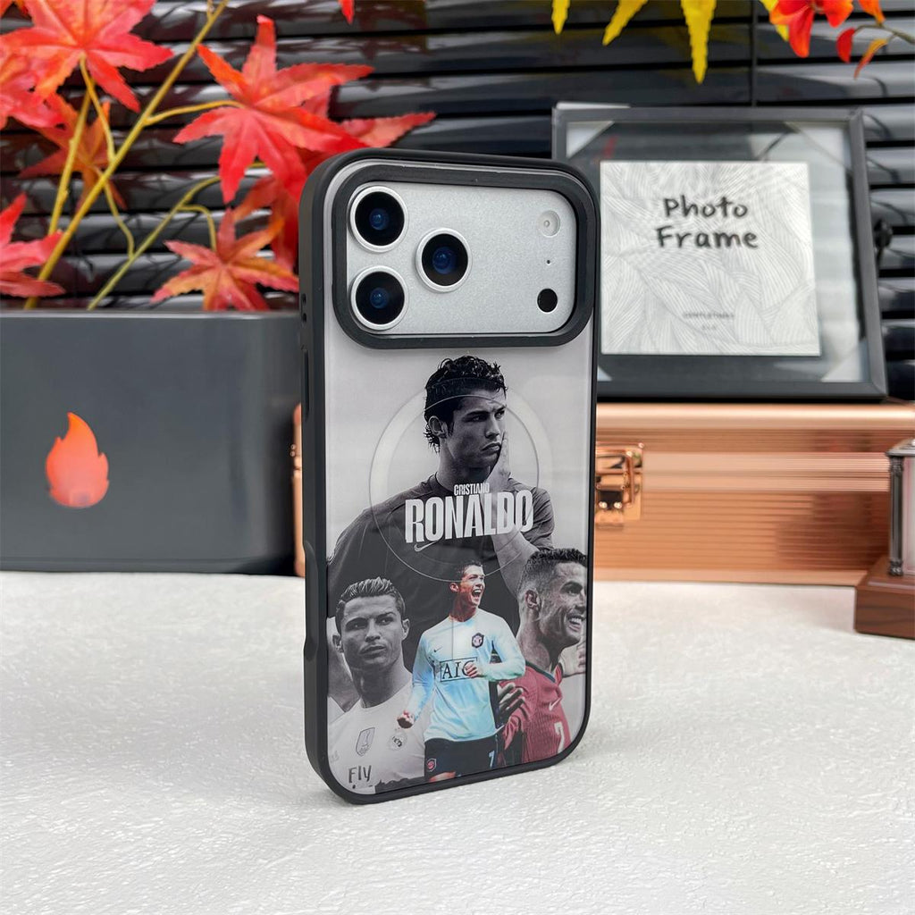 Magnetické pouzdro na telefon Football Legends – Nárazuvzdorné měkké TPU s vyměnitelnou zadní stranou
