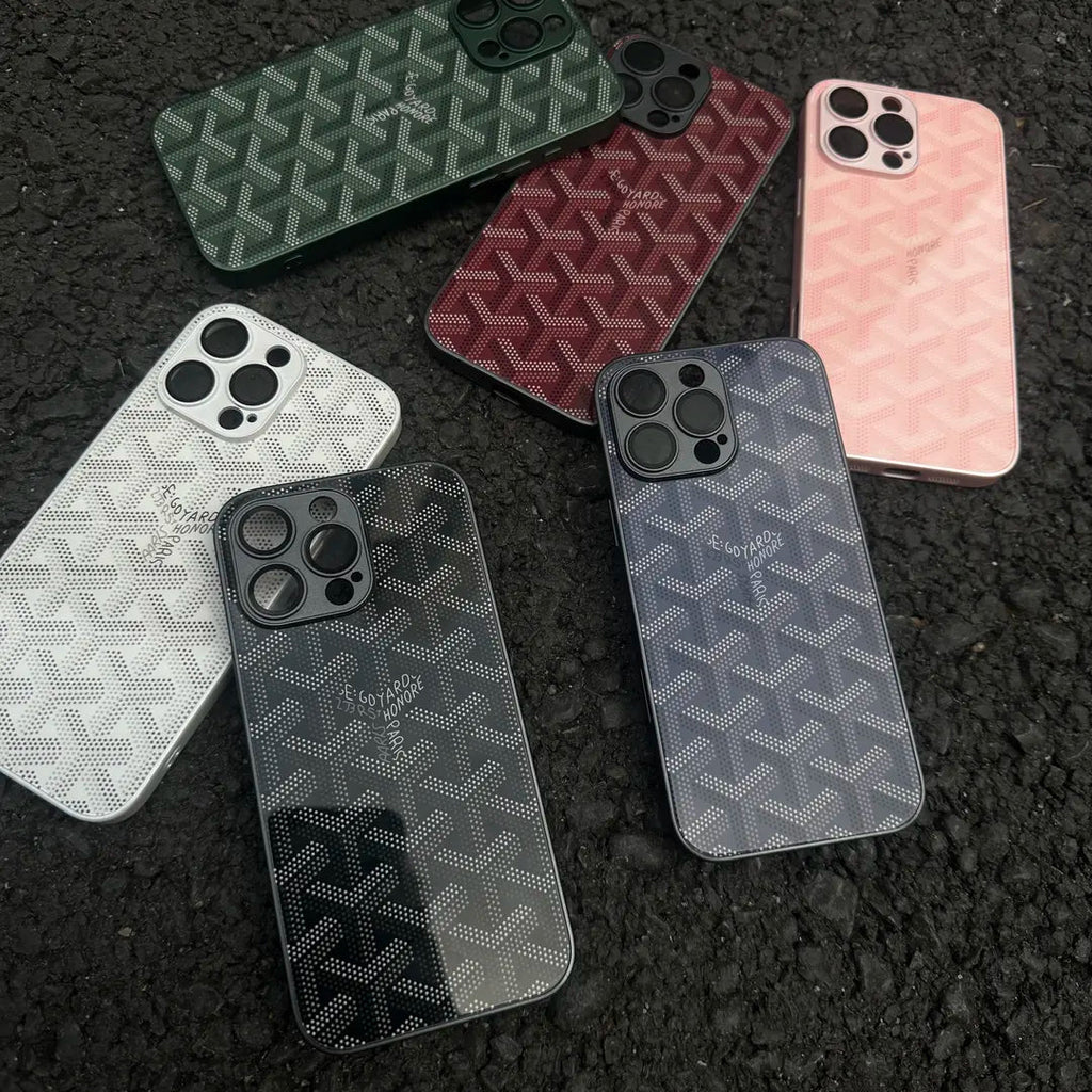 G-Y luxe geometrisch monogram iPhone-hoesje
