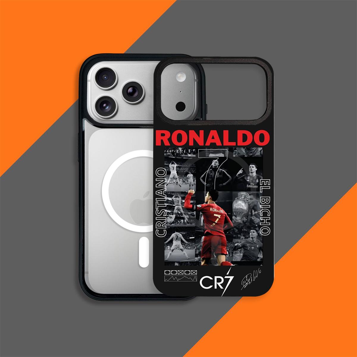 Football Legends Magnetic Phone Case – Shockproof Soft TPU with Interchangeable Back