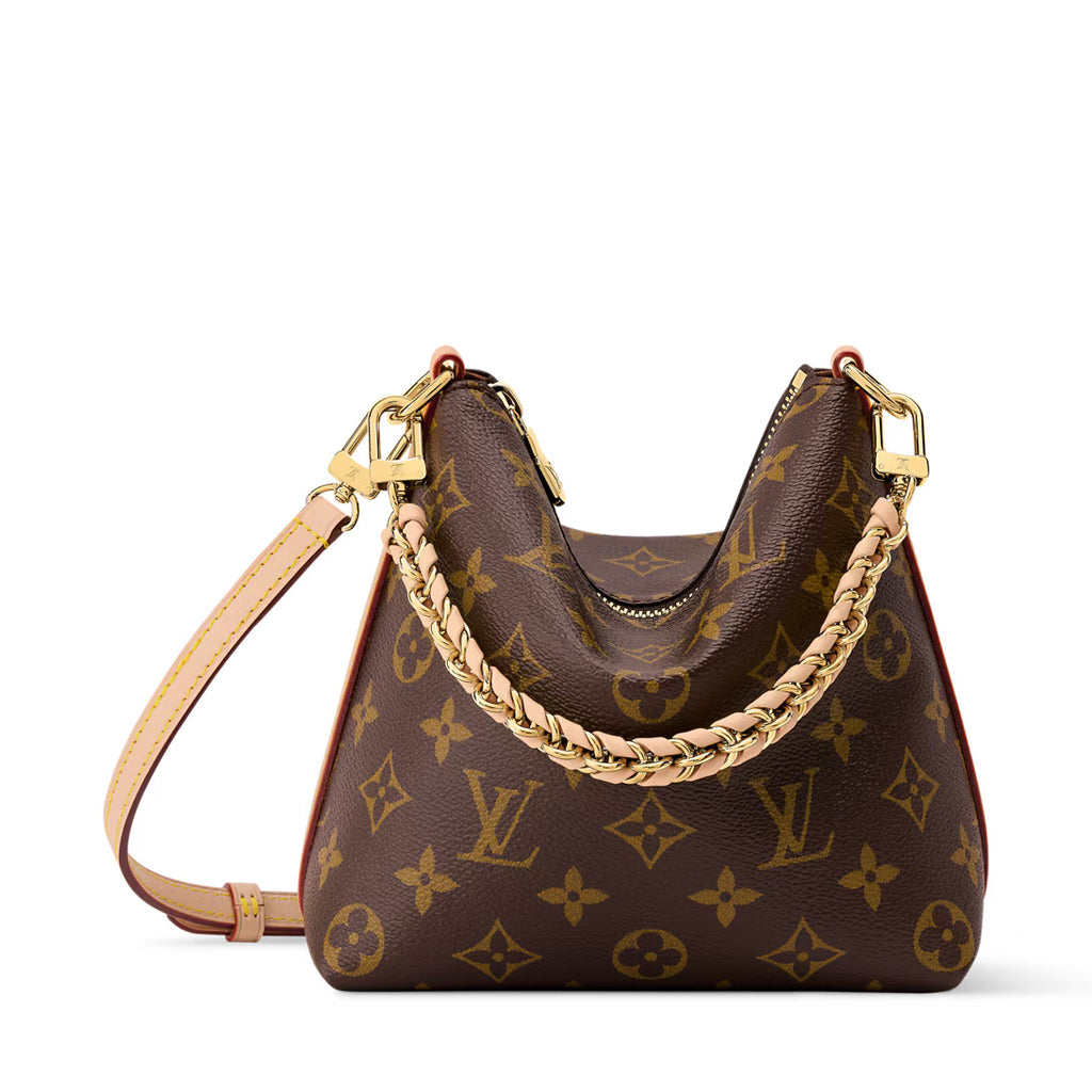 Vintage Monogram Hobo Shoulder Bag | Woven Chain Strap