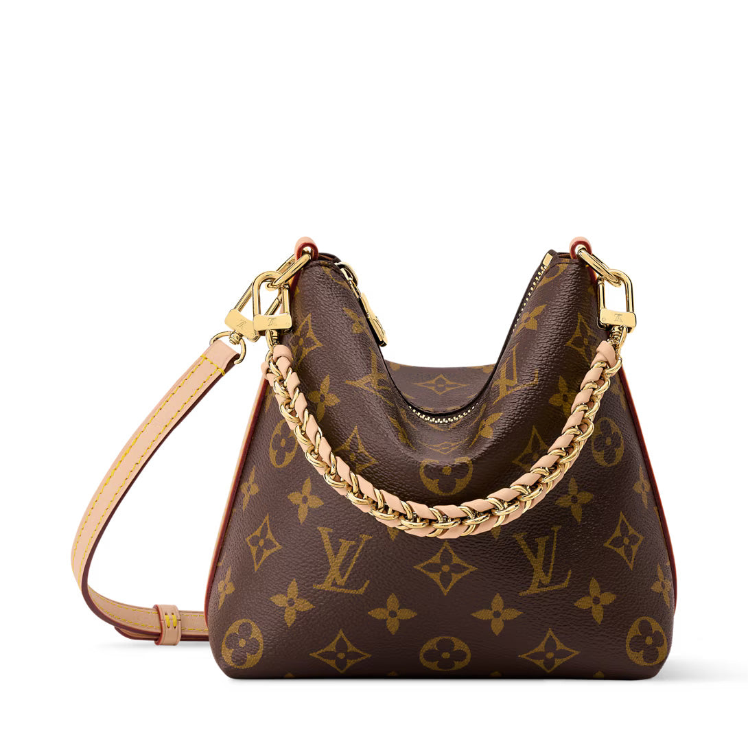 Vintage Monogram Hobo Shoulder Bag | Woven Chain Strap