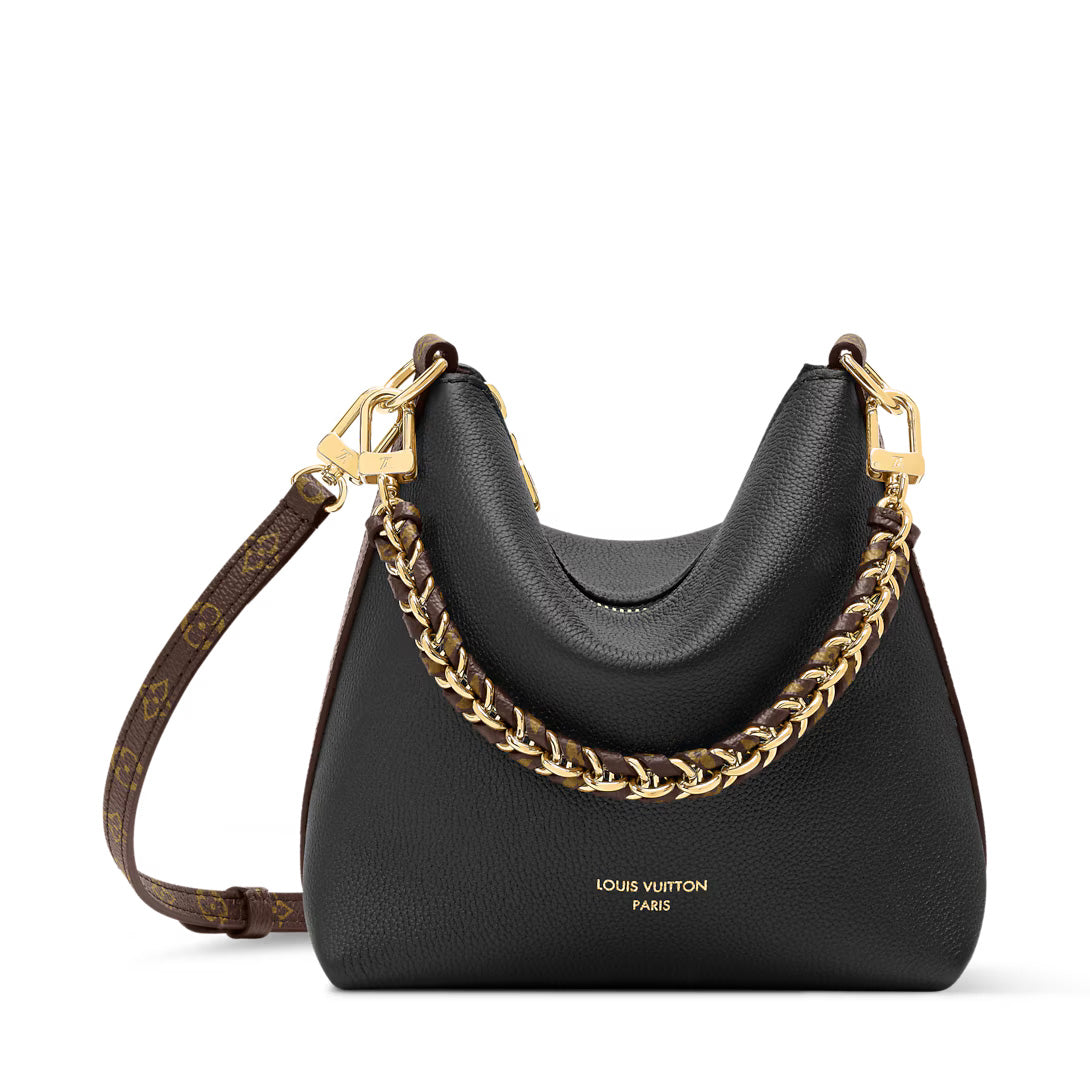 Vintage Monogram Hobo Shoulder Bag | Woven Chain Strap