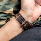 CORREA DE LUJO MARRÓN CLÁSICA PARA CORREAS DE APPLE WATCH