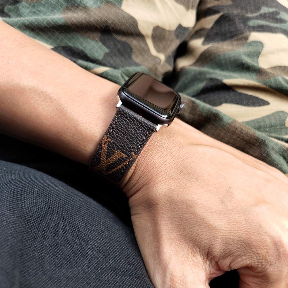 CORREA DE LUJO MARRÓN CLÁSICA PARA CORREAS DE APPLE WATCH