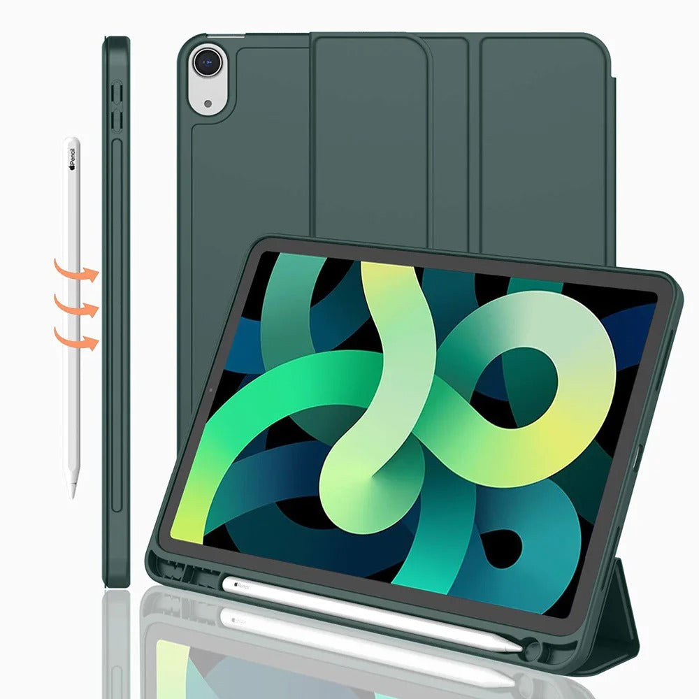 BŐR FRISS NYÁRI TÉMA MINTÁS APPLE IPAD TOK CERUZA TARTÓVAL