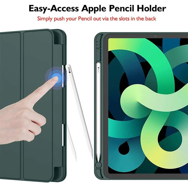 BŐR FRISS NYÁRI TÉMA MINTÁS APPLE IPAD TOK CERUZA TARTÓVAL