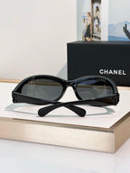 Retro Narrow Frame Sunglasses | Minimalist Black Fashion Shades