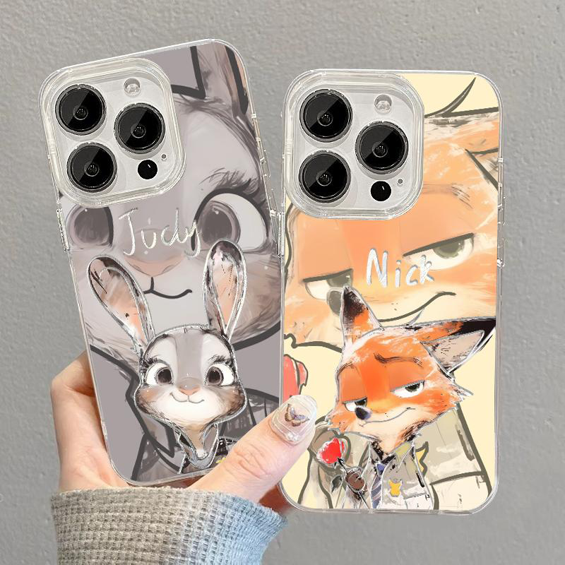 Σετ θήκης iPhone εμπνευσμένη από την Zootopia – Judy Hopps & Nick Wilde